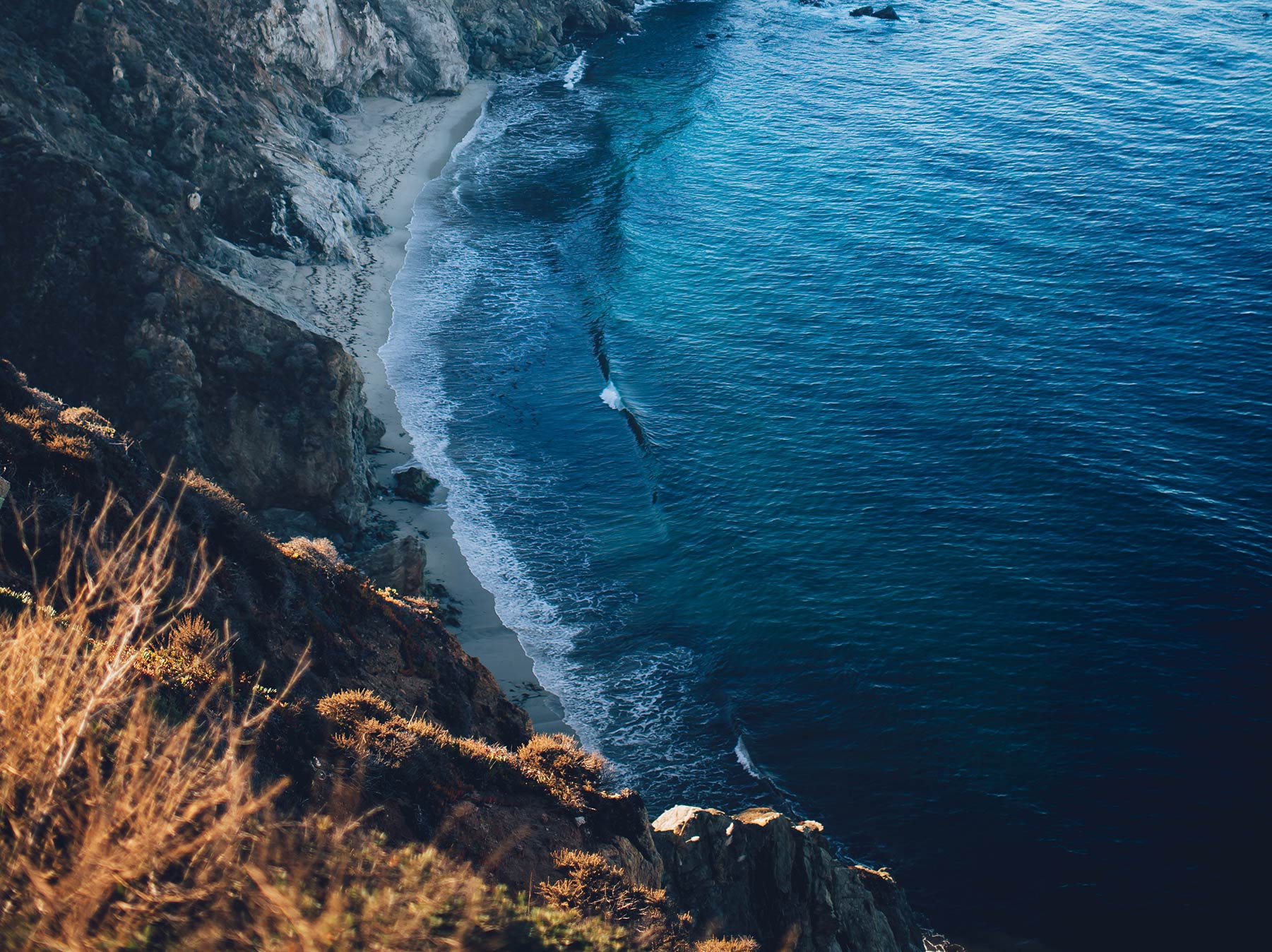 Beautifully blue ocean water